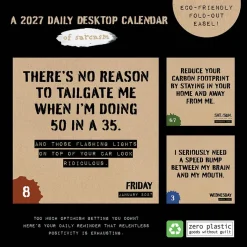 2027 Anti Affirmations/Daily Sarcasm Daily Desktop Calendar
