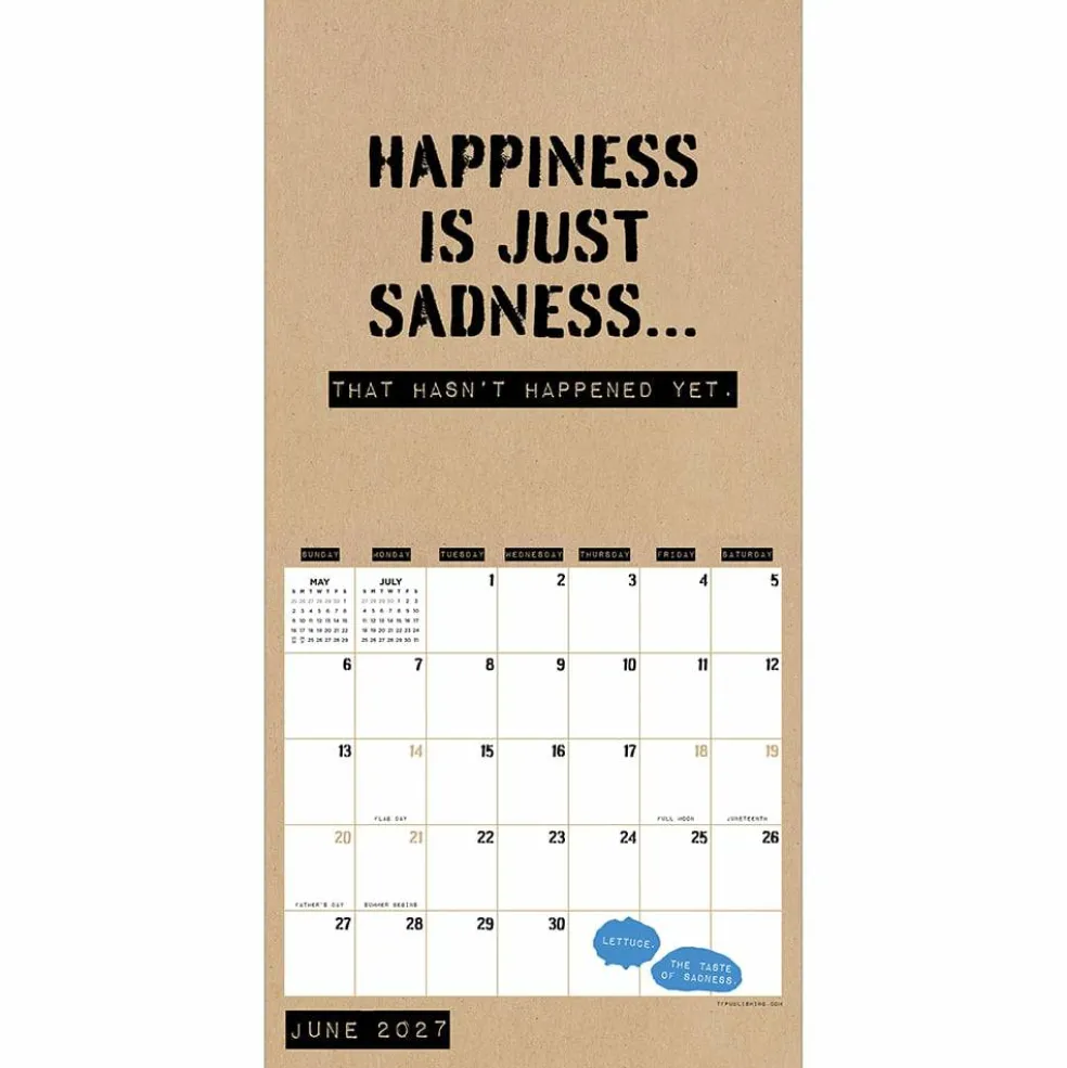 2027 Anti-Affirmations & Sarcasm Mini Calendar