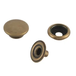 5/8" Antique Brass No Sew Snaps, 7ct. by Loops & Threads®