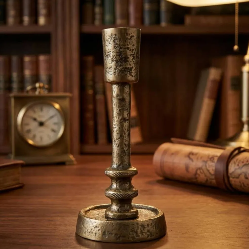 Antique Bronze Taper Candle Holder by Ashland®