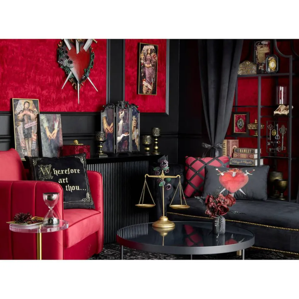 6.5" Antique Gold Skull Hourglass Tabletop Décor by Ashland®