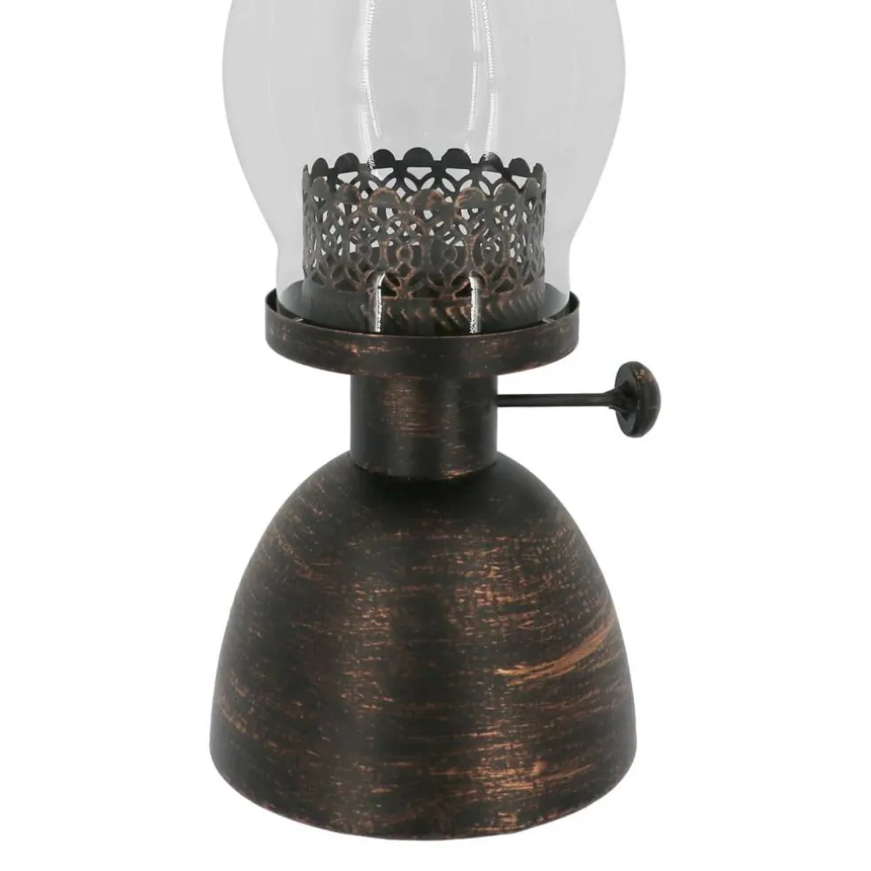 12.75" Antique Gold Slim Iron & Glass Tealight Holder by Ashland®