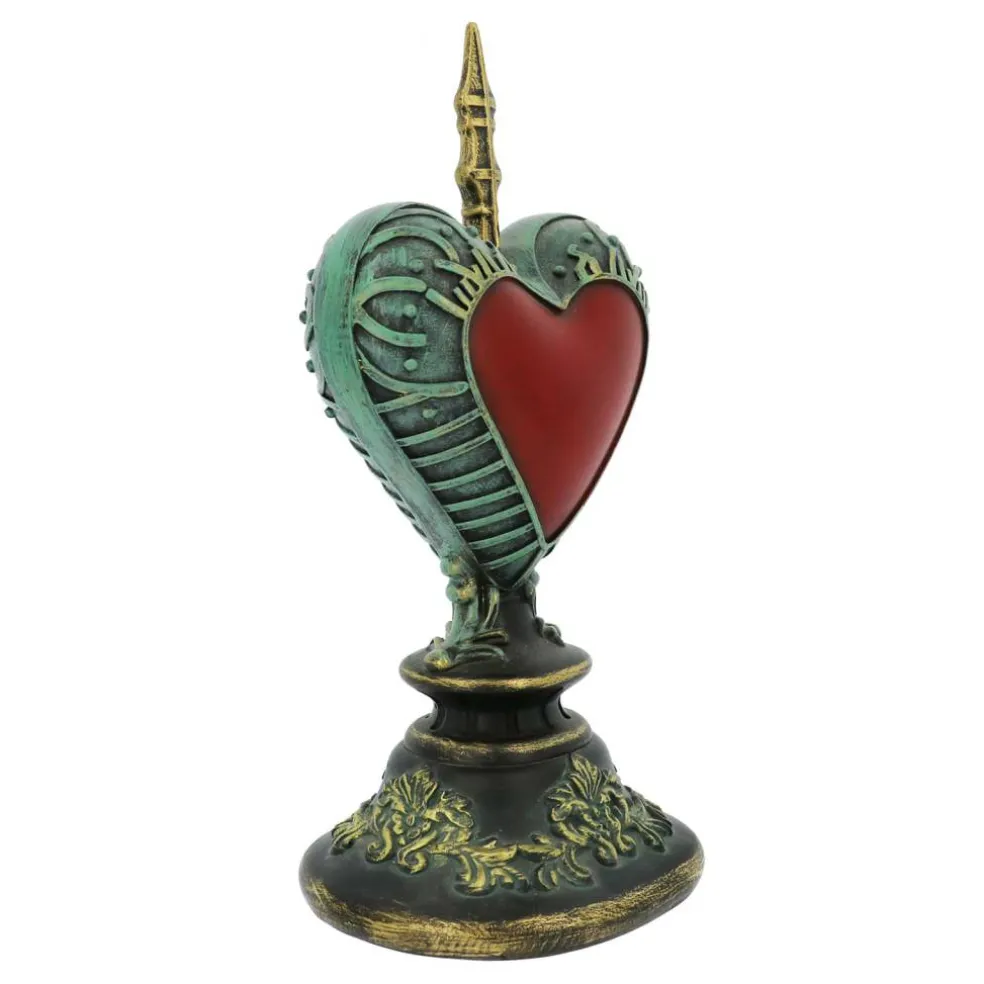8.5" Antique Heart on Ornate Stand Tabletop Décor by Ashland®
