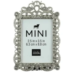 Antique Silver Mini Frame with Jewels by Studio Décor®