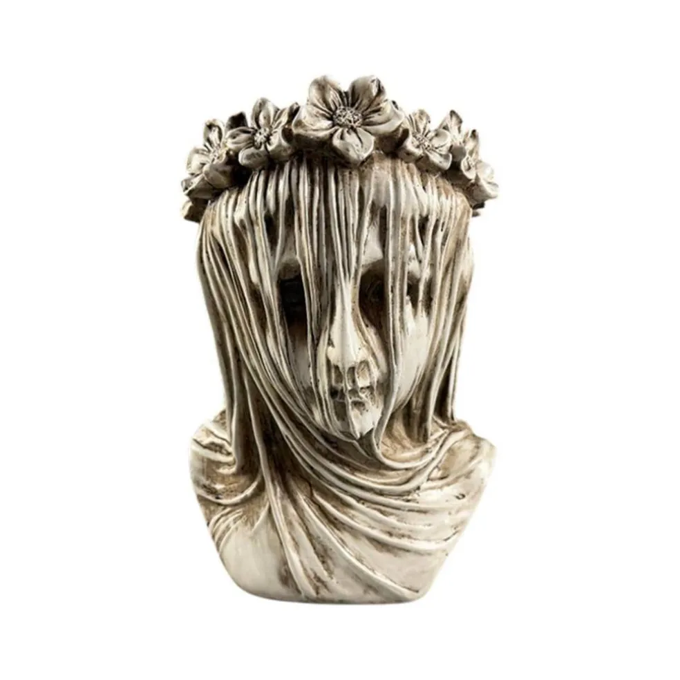 9.75" Antique White Veiled Bust Vase by Ashland®