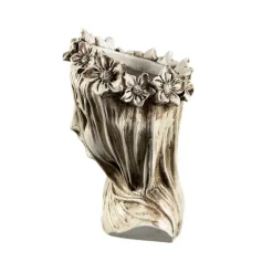 9.75" Antique White Veiled Bust Vase by Ashland®