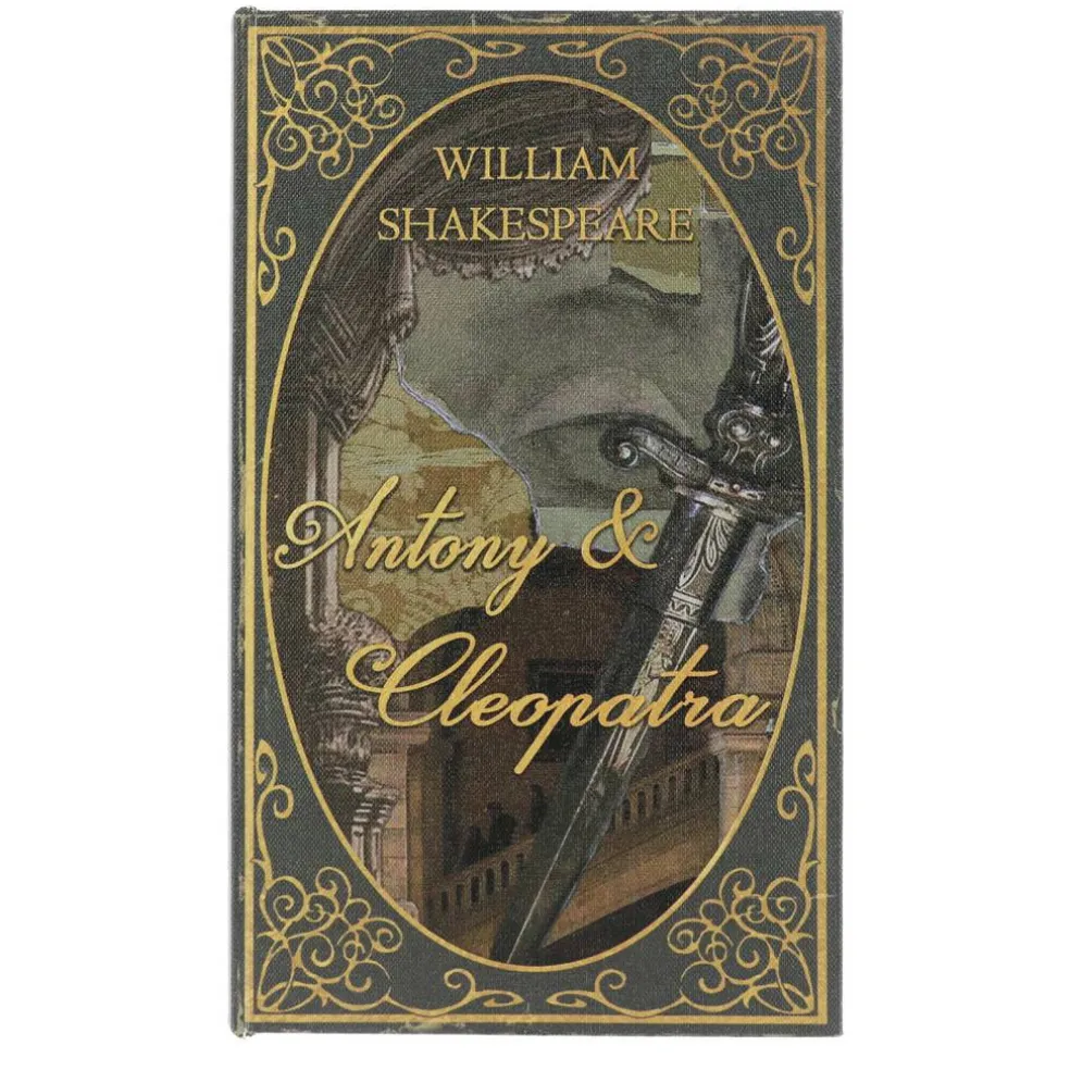 11.25" Antony & Cleopatra Decorative Tabletop Book Box by Ashland®