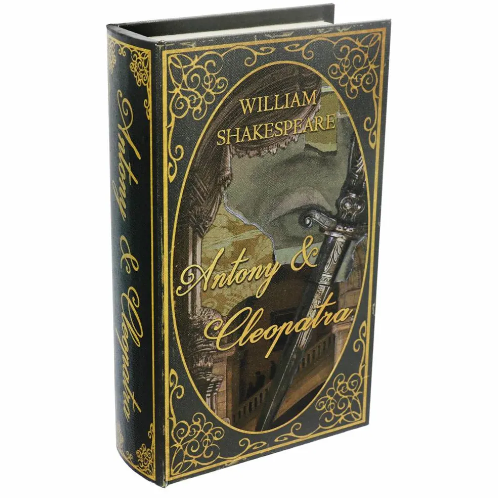 11.25" Antony & Cleopatra Decorative Tabletop Book Box by Ashland®
