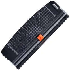A4 Portable Paper Cutter: 12 inch Paper Trimmer Scrapbooking Tool for Photo Gift Cards Kraft Paper Label and Coupon with Automatic Security Safeguard Paper Trimmers