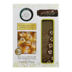 Apothecary & Company™ Decorative LED String Lights, Striped Micro Balls