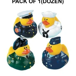 Armed Forces Rubber Ducks 2.5 Inch Novelty Toys 12 Count