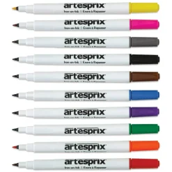 Artesprix Sublimation Markers - Fine-Tip, Set of 10 Basic Colors
