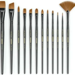 Arteza® Acrylic & Oil 12 Piece Brush Set