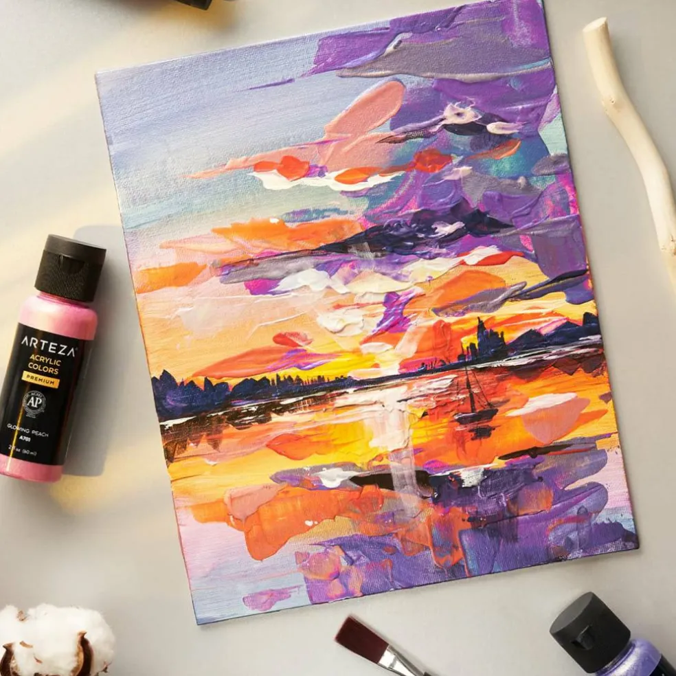 Arteza® 10 Color Iridescent Acrylic Paint Set