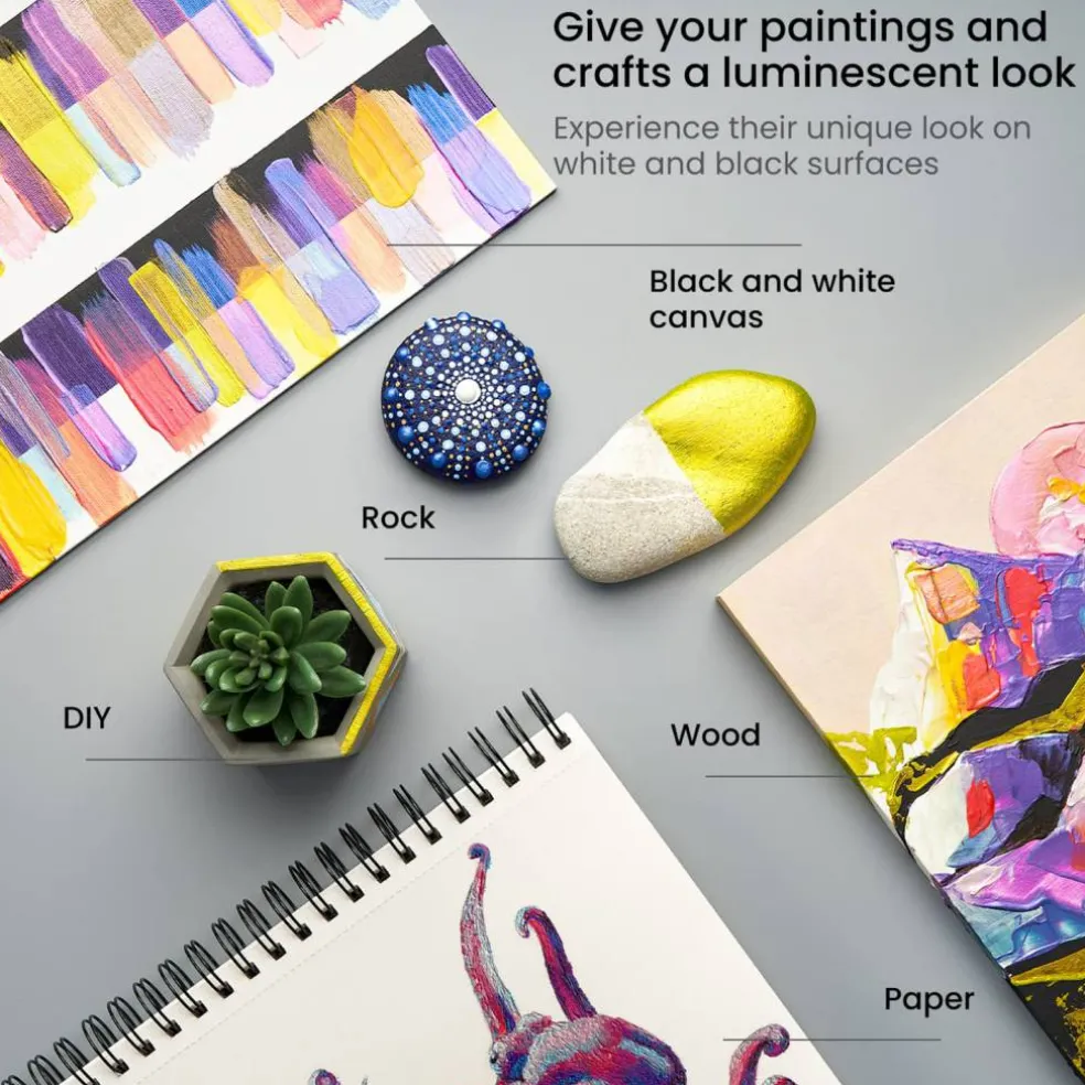 Arteza® 10 Color Iridescent Acrylic Paint Set