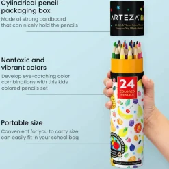 Arteza® Kids 24 Scented Colored Triangular Pencils Set