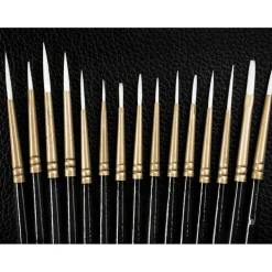 Arteza® 15 Piece Handmade Taklon Miniature Detail Brush Set