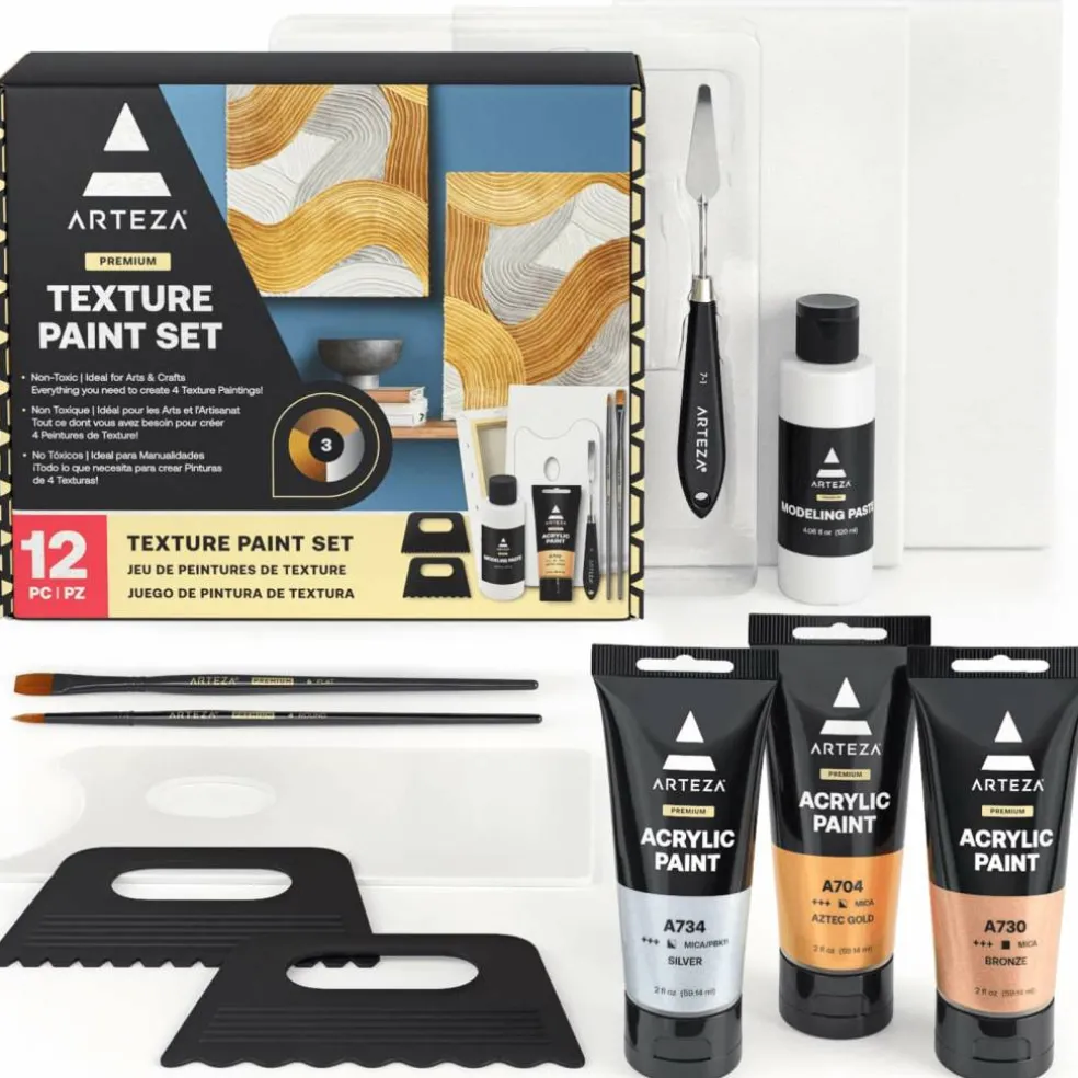 Arteza® 12 Piece Texture Paint Kit