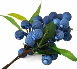 Artificial Blueberries 4 Pieces - (Blue)