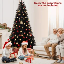 Artificial Christmas Tree with 6 Lighting Modes and Spooky Sounds for Halloween Decoration