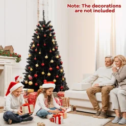 Artificial Christmas Tree with 6 Lighting Modes and Spooky Sounds for Halloween Decoration