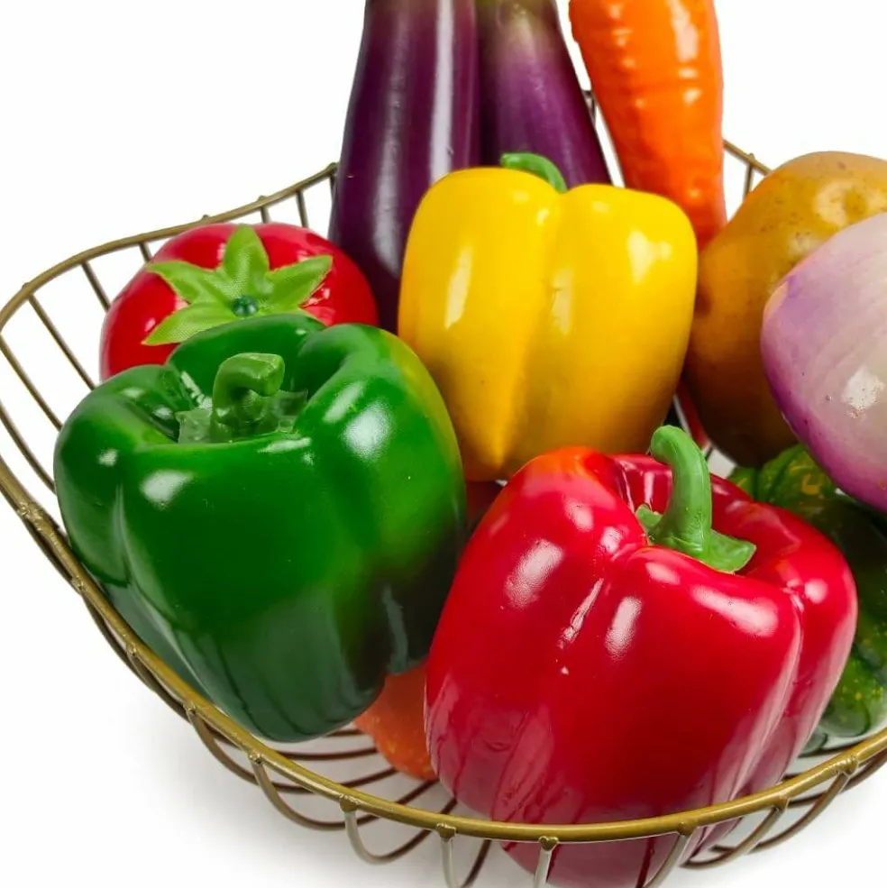 Artificial Fake Veggie 6Pcs (Each Color 2Pcs)
