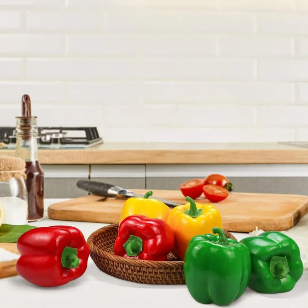 Artificial Fake Veggie 6Pcs (Each Color 2Pcs)