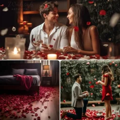 Artificial Silk Rose Petals for Wedding Flower Petals for Romantic Special Night, for Proposal, Anniversary