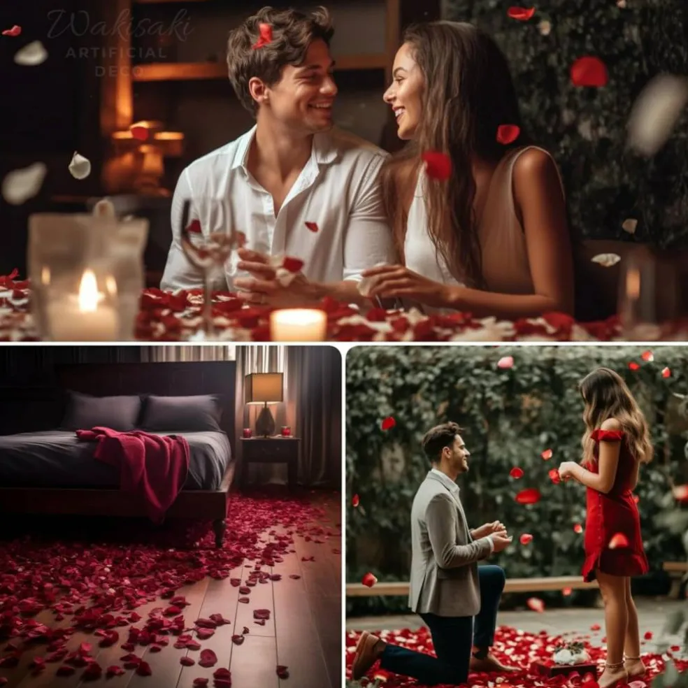 Artificial Silk Rose Petals for Wedding Flower Petals for Romantic Special Night, for Proposal, Anniversary