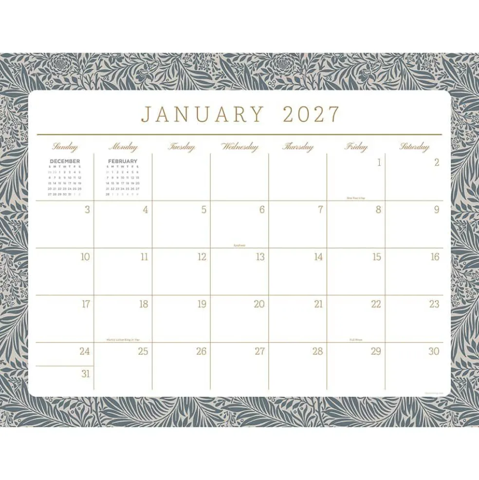 2027 Artisan Legacy Large Desk Pad Monthly Blotter Calendar