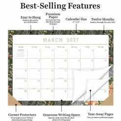 2027 Artisan Legacy Medium Desk Pad Monthly Blotter Calendar