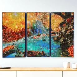 ArtSkills® Brilliant Art Autumn Waterfall Stretched Canvas Diamond Painting Kit