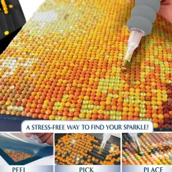 ArtSkills® Brilliant Art Autumn Waterfall Stretched Canvas Diamond Painting Kit