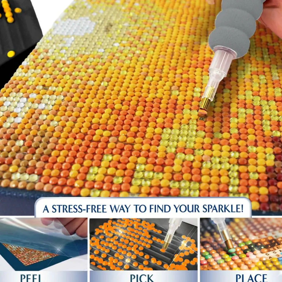 ArtSkills® Brilliant Art Autumn Waterfall Stretched Canvas Diamond Painting Kit