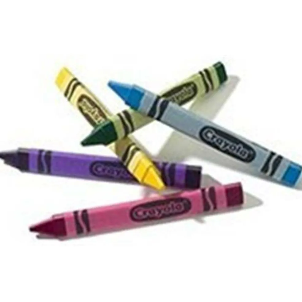 Art Supplies 4008C Crayola Triangular Crayons - 8 Count