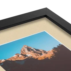 ArtToFrames Collage Photo Picture Frame with 4 - 4x6 inch Openings, Framed in Black with Over 62 Mat Color Options and Regular Glass (CSM-3926-178)