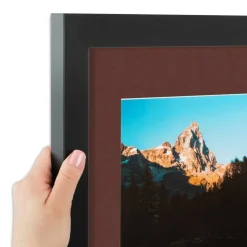 ArtToFrames Collage Photo Picture Frame with 3 - 4x6 inch Openings, Framed in Black with Over 62 Mat Color Options and Regular Glass (CSM-3926-113)
