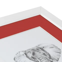ArtToFrames Collage Photo Picture Frame with 4 - 5x7 inch Openings, Framed in White with Over 62 Mat Color Options and Regular Glass (CSM-3966-2153)