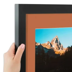 ArtToFrames Collage Photo Picture Frame with 6 - 5x7 inch Openings, Framed in Black with Over 62 Mat Color Options and Plexi Glass (CSM-3926-2041)