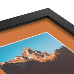 ArtToFrames Collage Photo Picture Frame with 5 - 5x7 inch Openings, Framed in Black with Over 62 Mat Color Options and Plexi Glass (CSM-3926-152)