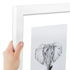 ArtToFrames Collage Photo Picture Frame with 3 - 3.5x5 inch Openings, Framed in White with Over 62 Mat Color Options and Regular Glass (CSM-3966-29)