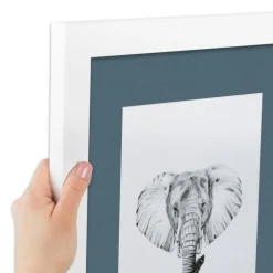 ArtToFrames Collage Photo Picture Frame with 3 - 8.5x11 inch Openings, Framed in White with Over 62 Mat Color Options and Plexi Glass (CSM-3966-28)