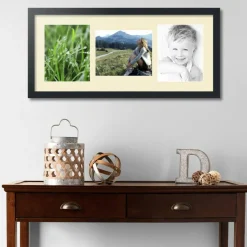ArtToFrames Collage Photo Picture Frame with 3 - 8x10 inch Openings, Framed in Black with Over 62 Mat Color Options and Plexi Glass (CSM-3926-117)