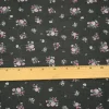 Ash Black-Pink-Multi Floral Ditsy Printed Linen Woven Fabric By the Yard