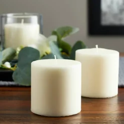 Ashland® Basic Elements™ Ivory Pillar Candle, 3 Pack