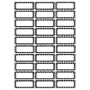 Ashley Productions Black & White Dots Small Magnetic Nameplates, 3 Packs