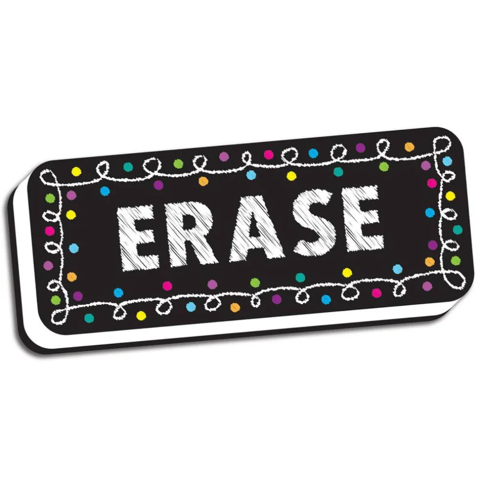 Ashley Productions Chalk Loops Magnetic Whiteboard Erasers, 6ct.