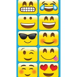 Ashley Productions Emotion Icons Non-Magnetic Mini Whiteboard Erasers, 10ct.