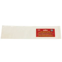 Ashley Productions Name Plate Large Clear Pockets, 2 Packs