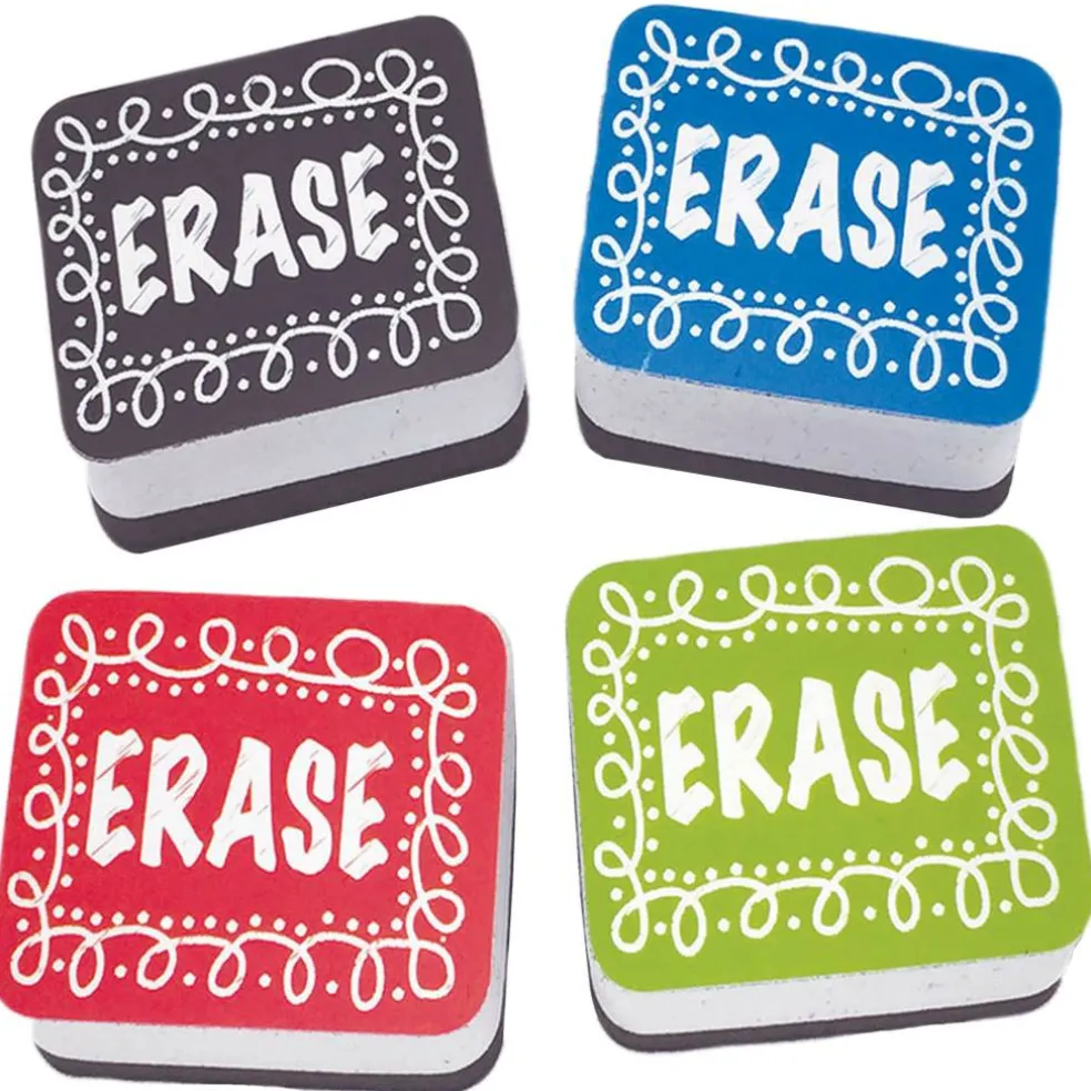 Ashley Productions Non-Magnetic Mini Whiteboard Erasers, Chalk Loop